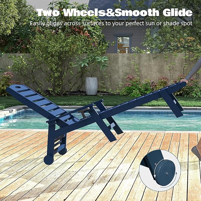 Domi Outdoor Chaise Lounge Chairs Set of 2 - Photo 3