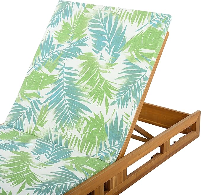 Outdoor Lounge Chaise Set with 2" Water-Resistant Cushion, 4-Position Adjustable Backrest Recliner - Photo 7