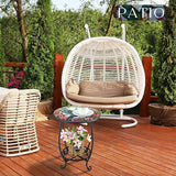 Outdoor Side Table Round Small Mosaic Patio Accent Indoor End Plant Coffee Tea Table for Yard Patio Porch Garden Living - Photo 6