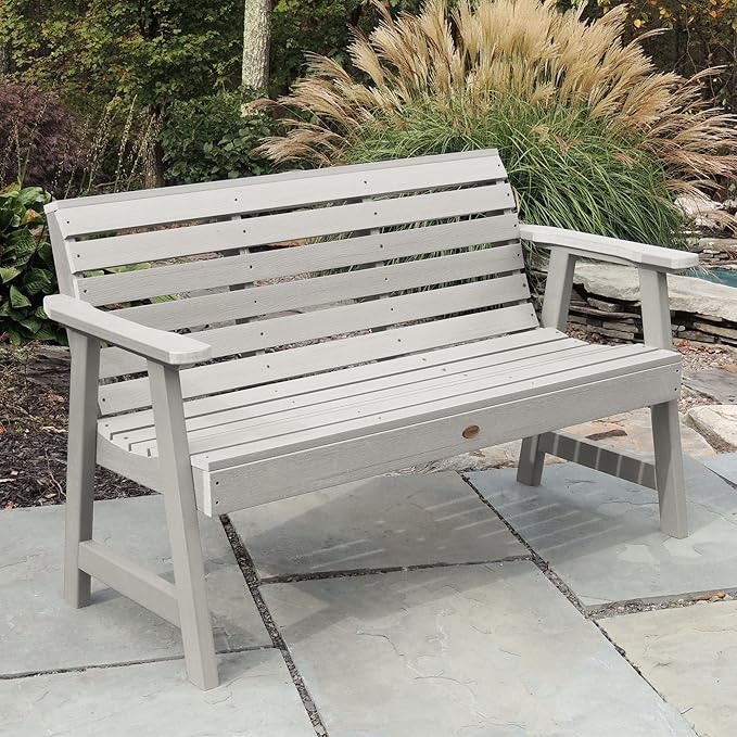 Highwood Weatherly Garden Bench, 5ft, Harbor Gray