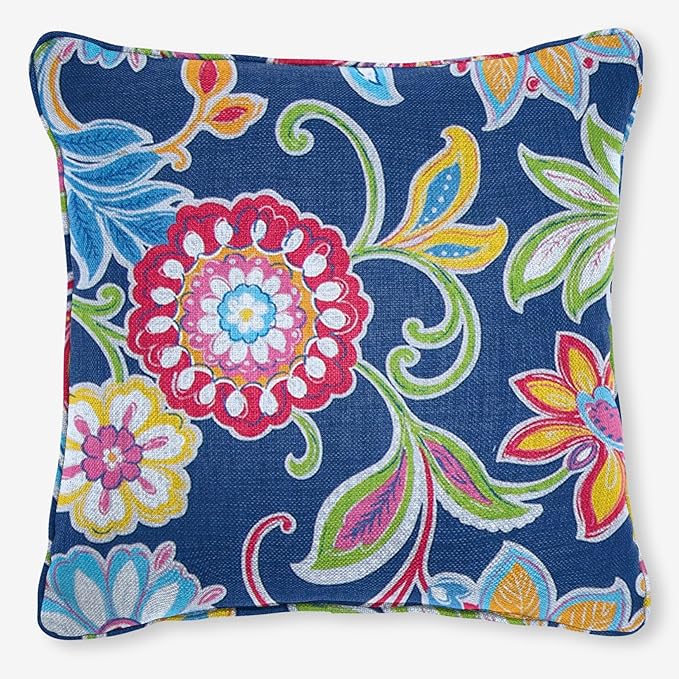 BrylaneHome 16" Square Toss Pillow - Patio & Outdoor - Patio & Outdoor - Water, Stain & Fade Resistant - Granada - Photo 1