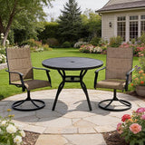 Patio Swivel Chairs Set of 2, Outdoor Dining Chairs High Back - Photo 8