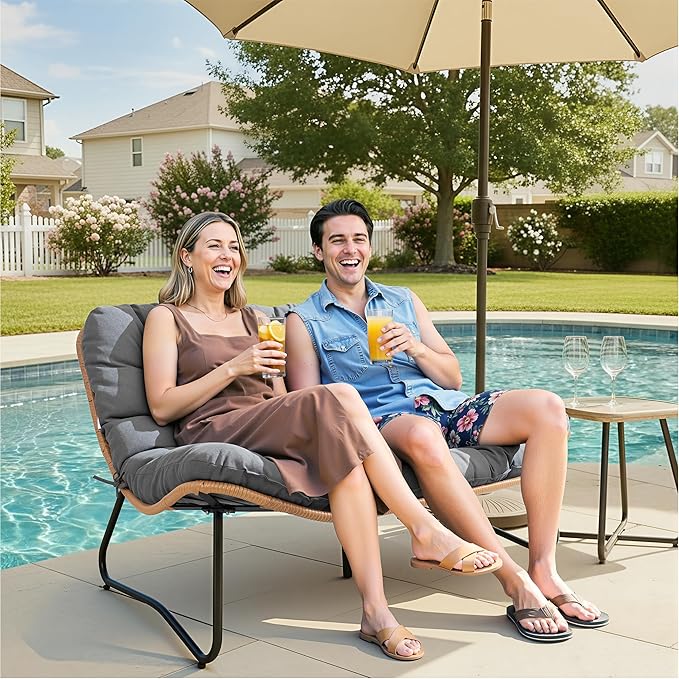 Crestlive Products Outdoor Loveseat 3PCS, Outdoor Sofa Set - Photo 7