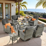HOOOWOOO Patio Furniture Set, 8 Pieces Outdoor Conversation Set - Photo 1