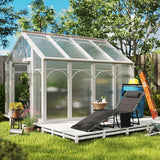 Outsunny Folding Chaise Lounge Chair Outdoor Tanning Chair with Side Table - Photo 8