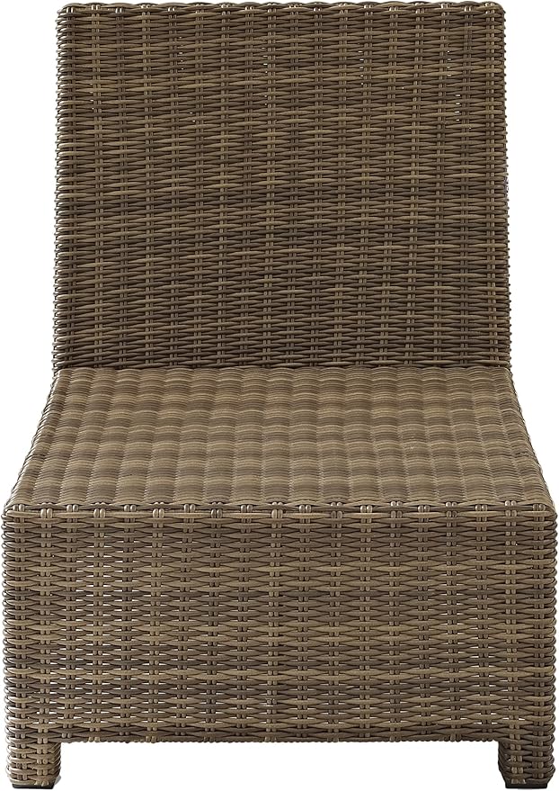 Crosley Furniture Bradenton Armless Outdoor Sectional Chair, Wicker Patio Chairs for Porch, Deck, Backyard - Photo 5