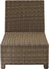 Crosley Furniture Bradenton Armless Outdoor Sectional Chair, Wicker Patio Chairs for Porch, Deck, Backyard - Photo 5
