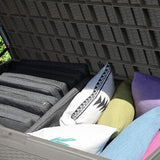 YITAHOME 100 Gallon Large Resin Deck Box Outdoor Storage Boxes for Patio Furniture, Outdoor Cushions - Photo 9