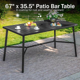 PHI VILLA 7 Piece Outdoor Bar Set - Photo 6