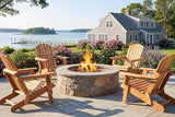 Oversized Wooden Folding Adirondack Chair with Pre-Assembled Backrest and Seat Board - Photo 7