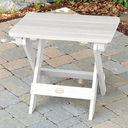 highwood Classic Westport Adirondack Chairs with Side Table, White