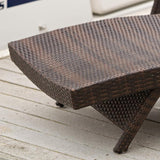 Christopher Knight Home Salem Outdoor Wicker Adjustable Chaise Lounge, Multibrown - Photo 7