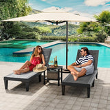 KAMABOKO Adirondack Square Outdoor Side Table, HDPE Small Patio Table, Weatherproof End Table for Patio, Pool, Backyard - Photo 6