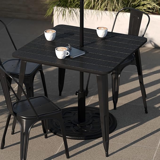 Taylor & Logan Ani Outdoor Dining Table with Umbrella Hole - Photo 5