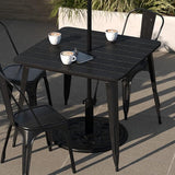 Taylor & Logan Ani Outdoor Dining Table with Umbrella Hole - Photo 5