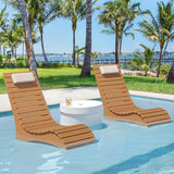 HDPS Pool Lounge Chairs Set of 4, Use in Pools Lounge Chairs up to 10-Inches of Water, Chaise Chairs with Headrest - Photo 1