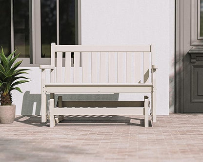 POLYWOOD TGG48SA Traditional Garden 48" Glider, Sand