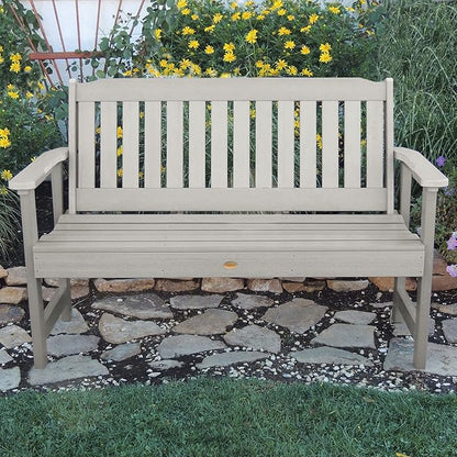highwood Lehigh Garden Bench, 5 feet, Harbor Gray