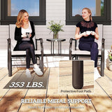 Outsunny Outdoor Glider Chairs with Coffee Table - Photo 7