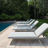 PURPLE LEAF Outdoor Chaise Lounge Chair Set of 2 with Cushion Aluminum Pool Side Sun Lounges Adjustable Reclining Patio - Photo 1