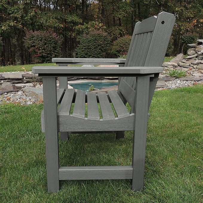 Highwood AD-CHGL1-CGE Lehigh Garden Chair, Coastal Teak