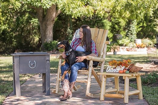 Leigh Country Rocker Chair Single Aspen Log TX 95100