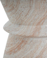 Outdoor Side Table Faux Marble End Table Faux Stone Side Tables Travertine Small Coffee Tables for Indoor Outdoor - Photo 5