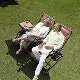Homall 3 Pcs Zero Gravity Chair Patio Folding Recliner Outdoor Chaise Lounge Chairs Portable Reclining Chair Set with - Photo 2