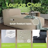 Outdoor Bean Bed Chair Sun Lounger, Outdoor Couch Sofa for Patio & Pool, Foam Filling Day Bed Furniture - Photo 3