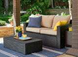 Serta Laguna Brown Resin Wicker Outdoor Patio Furniture Collection, Easy Assembly, Porch or Pool - Photo 2