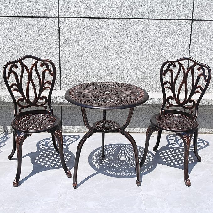 3 Piece Bistro Set, Outdoor Patio Set - Photo 7