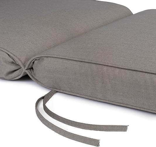 Sunbrella Chaise Lounge Chair ,Outdoor Furniture for Patio, Weather Resistant & Quality Fabric, Back Rest Lounger & Folding Set, Lawn, Beach & Pool Beds (Charcoal Grey, Acrylic, 24"Dx74Wx3)