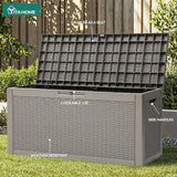 YITAHOME 60 Gallon Outdoor Storage Box, Large Water Resistant Resin Deck Box - Photo 4