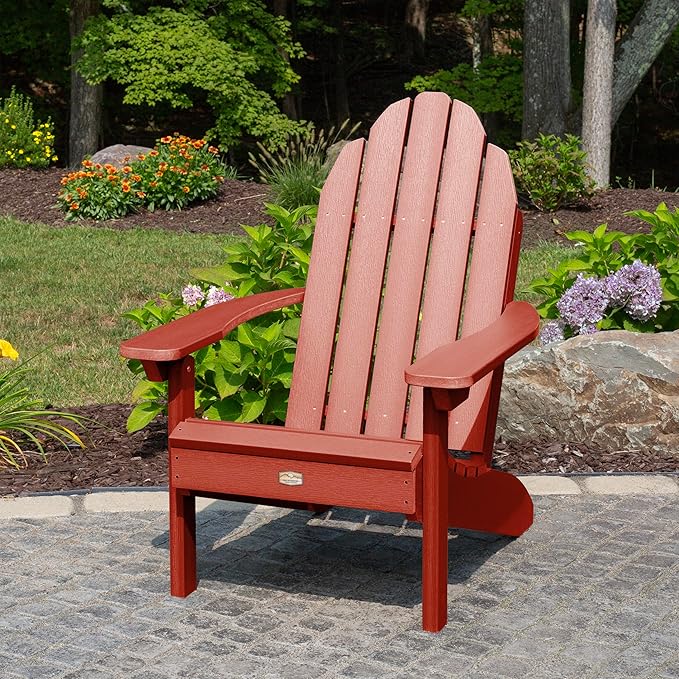 Elk Outdoors The Essential Adirondack Chair, Rustic Red