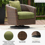 Signature Design by Ashley Horizon Hall Casual Outdoor Weather Resistant Swivel Lounge Chair with Removable Cushion - Photo 3