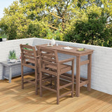 SERWALL 41" Outdoor Bar Table, All Weather HDPE Patio Bar Counter Height Table, Rectangle Patio Bar Table for Outside - Photo 8