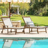 LUE BONA Chaise Lounge Chair Outdoor Set of 2, HDPS and HDPE Wicker Chaise Lounger with 5 Positions - Photo 8