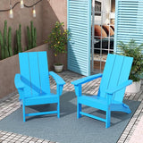 Costaelm Folding Adirondack Chairs, Outdoor Patio Adjustable Lawn Chairs - Photo 2