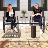 Outsunny Outdoor Glider Chairs with Coffee Table - Photo 8