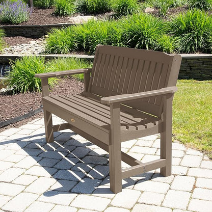 Sequoia Professional Commercial Grade Exeter Garden Bench, 4ft, Woodland Brown