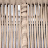 Christopher Knight Home Kaisa Patio Chaise Lounge Chair Outdoor, Metal Poolside Sun Lounger with Cross-Weave Rope Accent - Photo 9