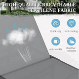 UDPATIO Foldable Patio Lounge Chairs Outdoor Chaise Lounge with 5-Positions Poolside Lounge Chairs with Portable Design - Photo 9