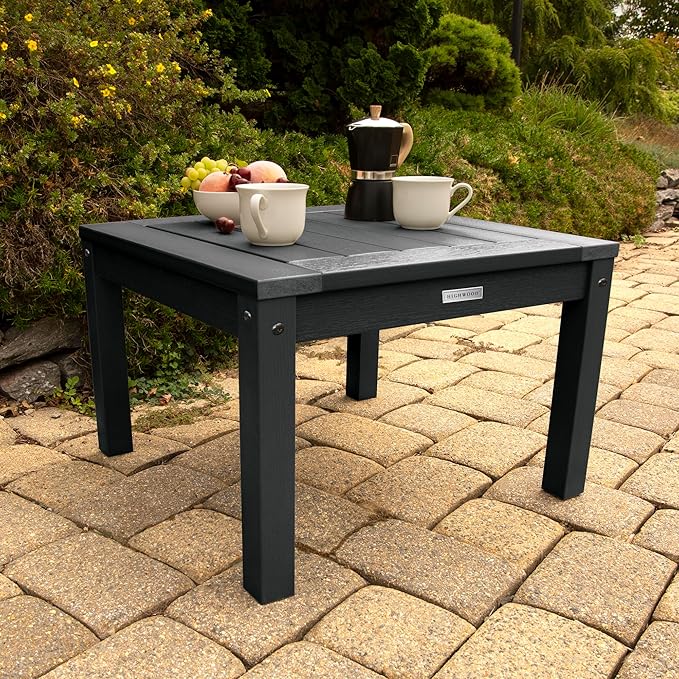 highwood AD-KITRKCH1-BKE Lehigh 2 Rocking Chairs with Adirondack Side Table, Black