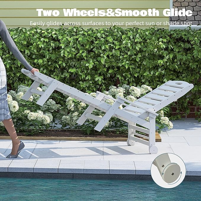 Domi Outdoor Chaise Lounge Chairs Set of 6 - Photo 4