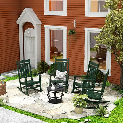 WestinTrends Malibu Outdoor/Patio Rocking Chair, Dark Green