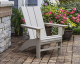 POLYWOOD Modern Curveback Adirondack Chair, HDPE Outdoor Patio Furniture, Fade-Proof Pool Deck Garden Fire Pit Seating - Photo 2