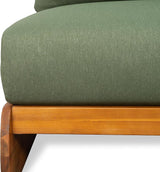 Christopher Knight Home Poppy Outdoor Club Chair with Water Resistant, Acacia Wood Lounge Chair Outdoor - Photo 9