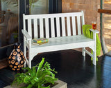 POLYWOOD GNB48TE Vineyard 48" Bench, Teak - Photo 8