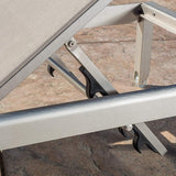 Christopher Knight Home Outdoor Aluminum Chaise Lounge, Set of 2, Grey - Photo 7
