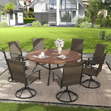 VICLLAX 63" Round Patio Dining Table for 8-10 - Photo 2